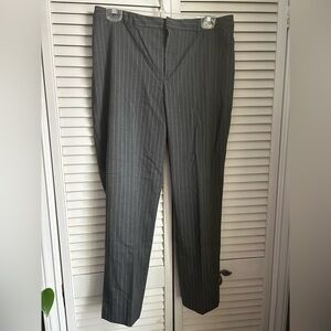 Liz Claiborne Charcoal Pinstripe Pants